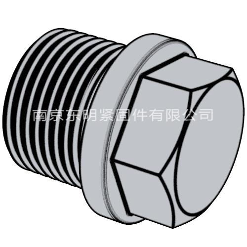 DIN 910 - 2012 帶肩的外六角螺旋塞.重載圓柱螺紋 （標準型）
